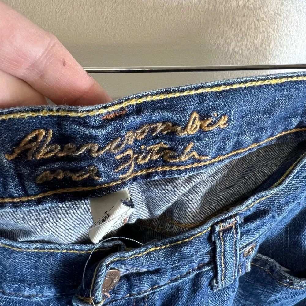 Abercrombie &‎ Fitch Womens Bootcut Jeans Size 8S Medium Wash Blue Denim Cotton